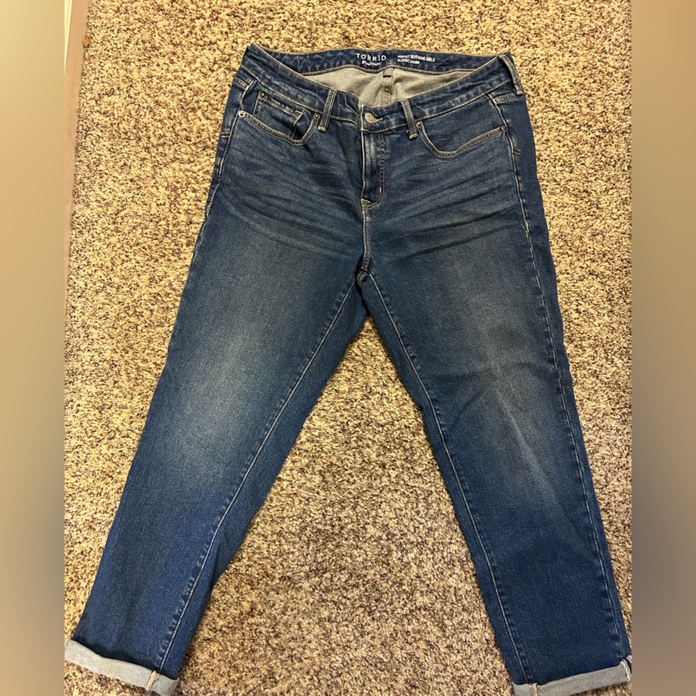 Torrid Dark Blue boyfriend Jeans